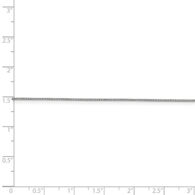 Pre-owned Skyjewelers Real 14kt White Gold 0.70mm Box Chain W/lobster Catch; 20 Inch