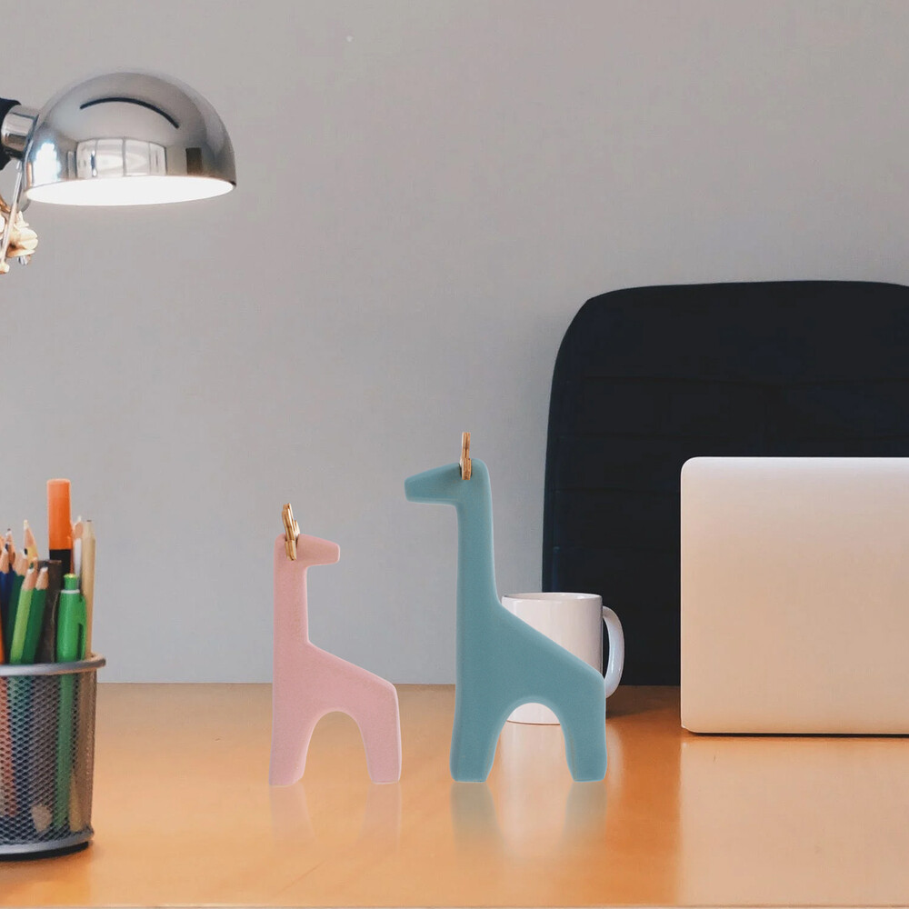 2pcs/Set Ceramic Giraffe Ornaments Office Dorm Adorable ...