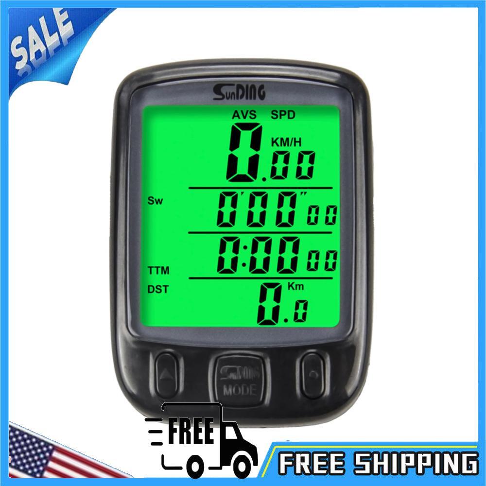 Wired Computer Road Bike Backlight Clock Odometer Speedometer
