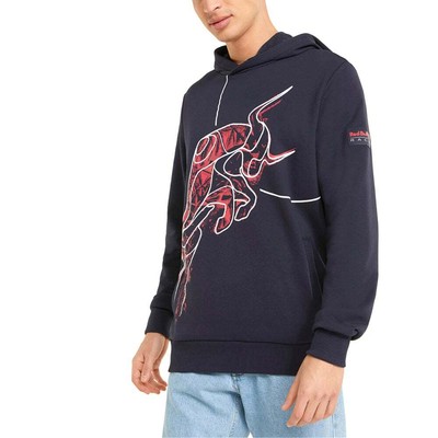 

Puma 533263-01 Mens Rbr X Graphic Hoodie Casual Hoodie - Синий