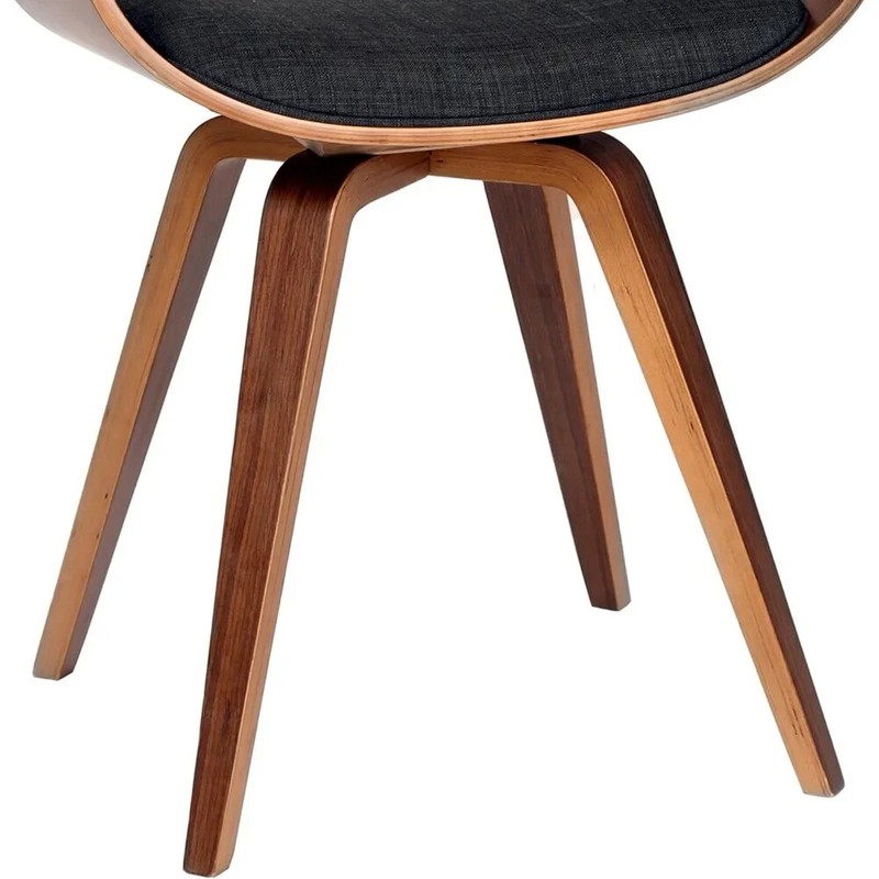 Summer Chair Fabric and Walnut Wood Finish Dining Room Chairs for Dining Table
