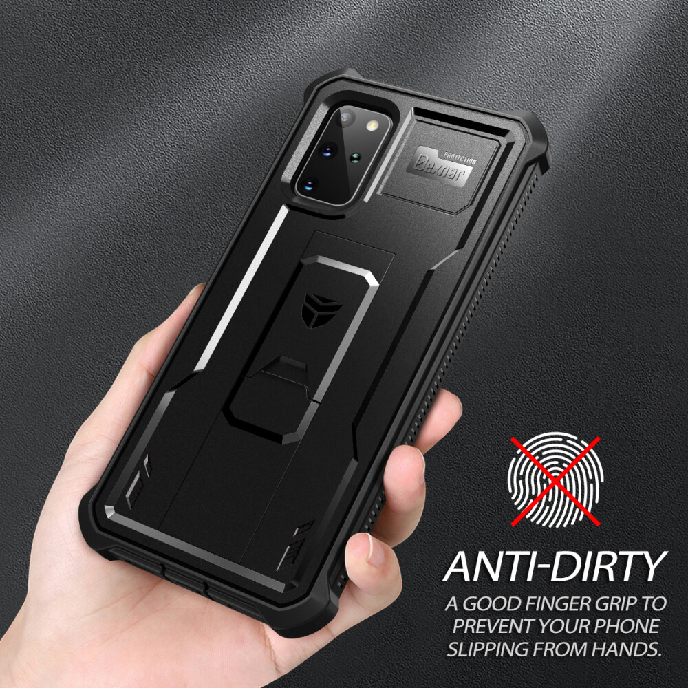 Dexnor for Samsung Galaxy S20 Plus Case Built-in Screen Protector and Kickstand