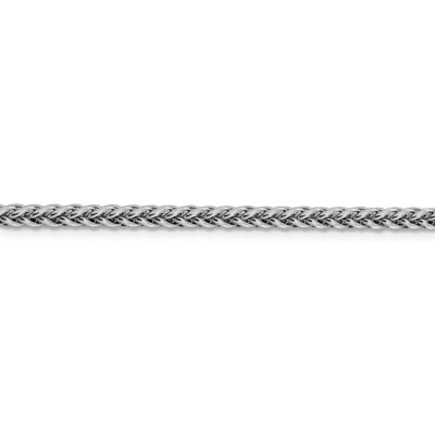 Pre-owned Skyjewelers Real 14k White Gold 4.3mm Semi-solid 3-wire Wheat Chain; 18 Inch; Lobster Clasp