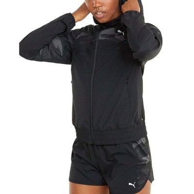 

Puma Run FullZip Hoodie Женская Черная Повседневная Спортивная Верхняя Одежда 520836-01, Черный, Puma Run FullZip Hoodie