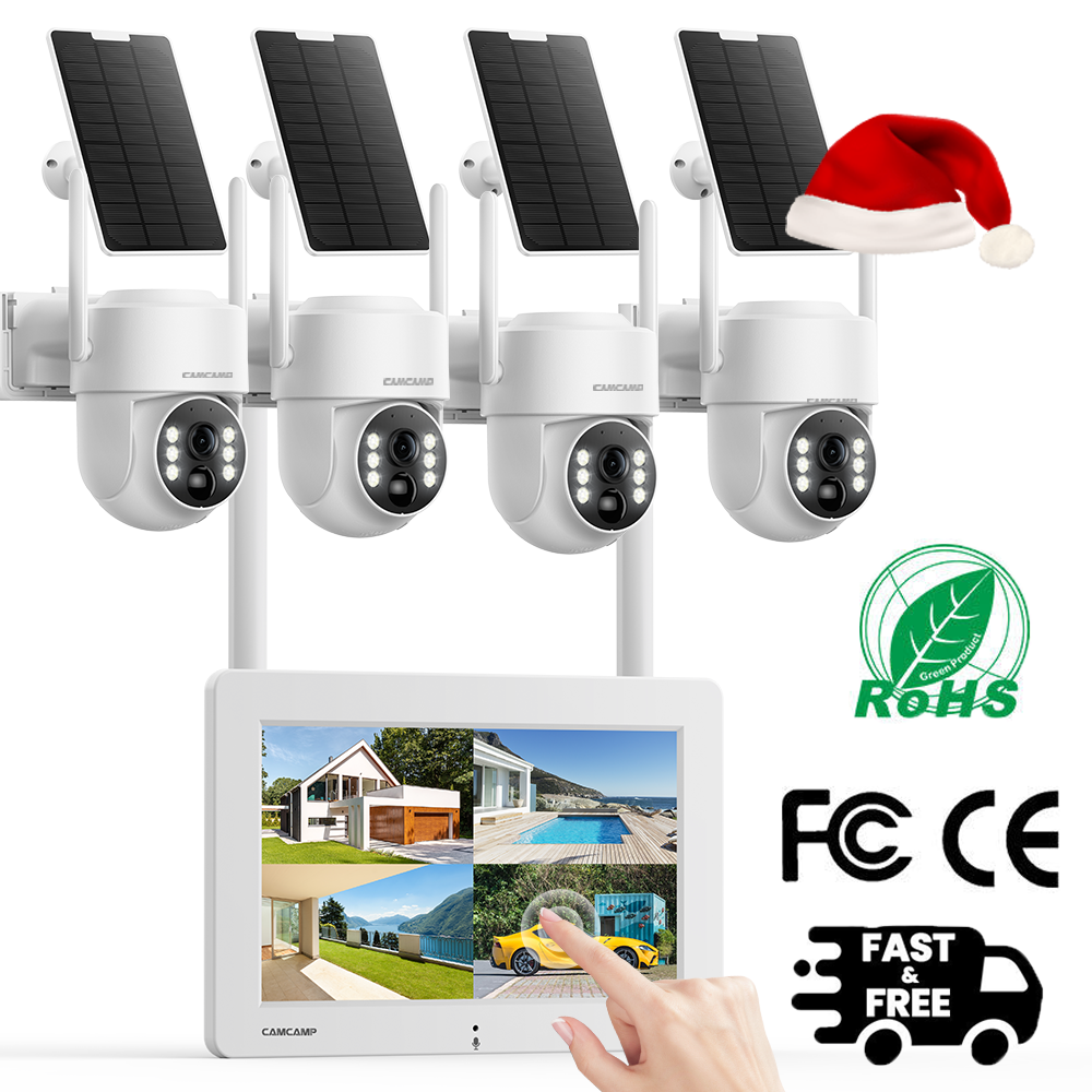 4MP Wireless Surveillance System 2 Way Audio Video PTZ CCTV 