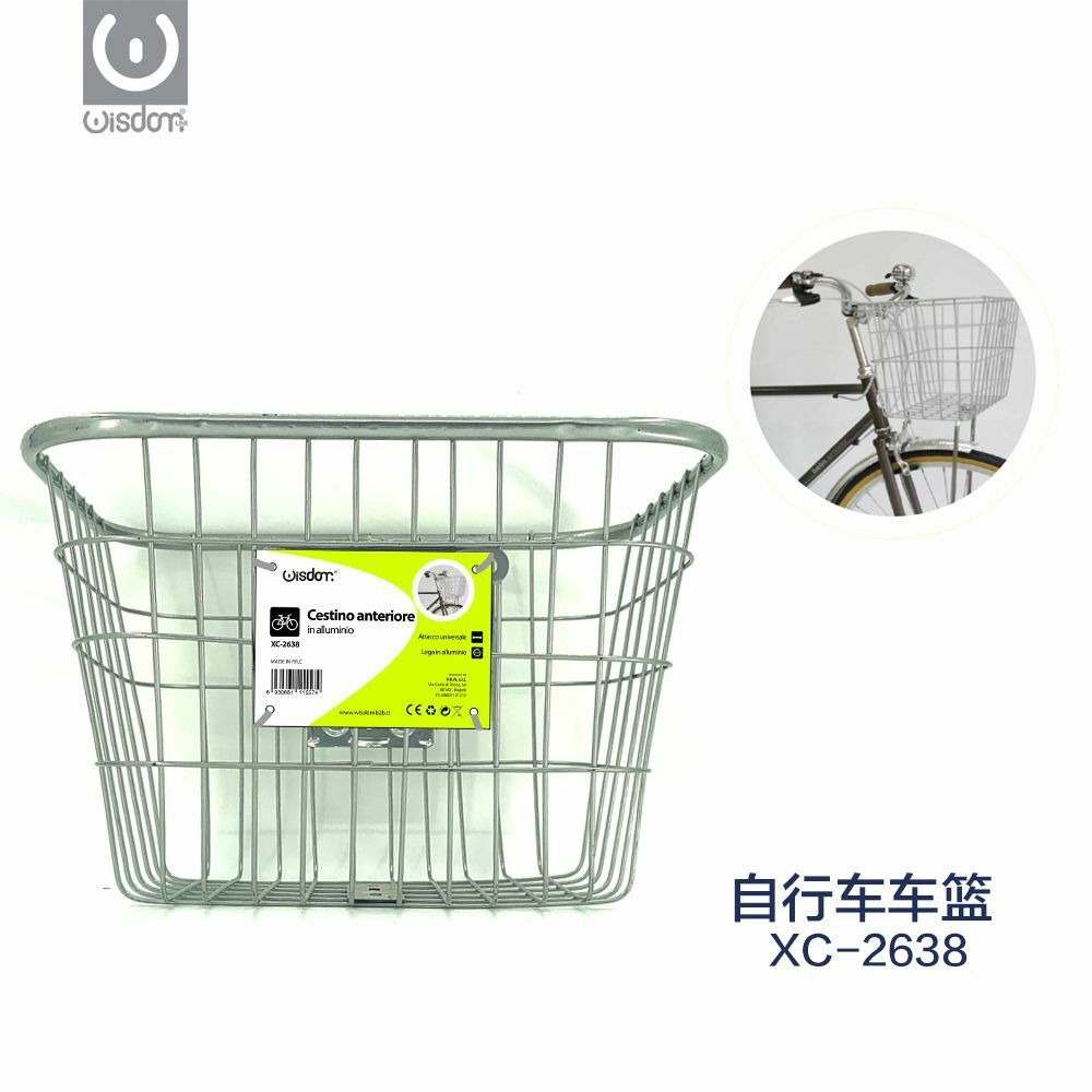 Cestino Portapacchi Anteriore In Alluminio Per Bici Bicicletta Xc-2638 wis
