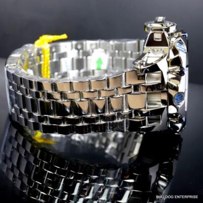 Pre-owned Invicta Reserve Venom Fusion Double Open Heart Automatic Steel Mop Watch