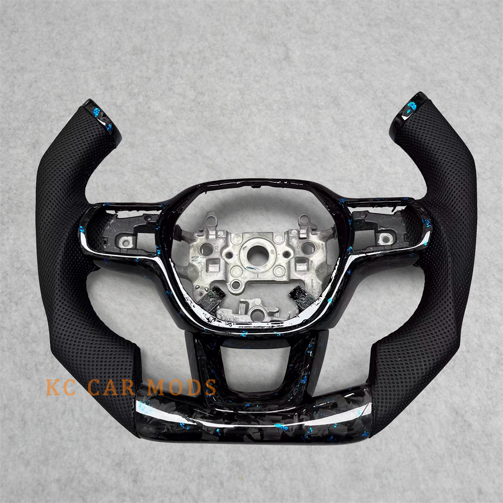 For 2022-2025 Honda Civic Custom Forged Carbon Fiber Leather Steering Wheel