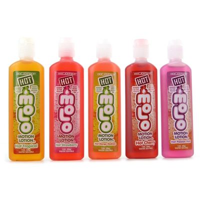 Hot MoLo Motion Lotion 5 Pack - Flavored Warming Personal Lubricant Lube