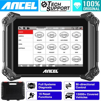 ANCEL V6 BiDirectional OBD2 Scanner All System Diagnostic IMMO Fob Pro-grammer