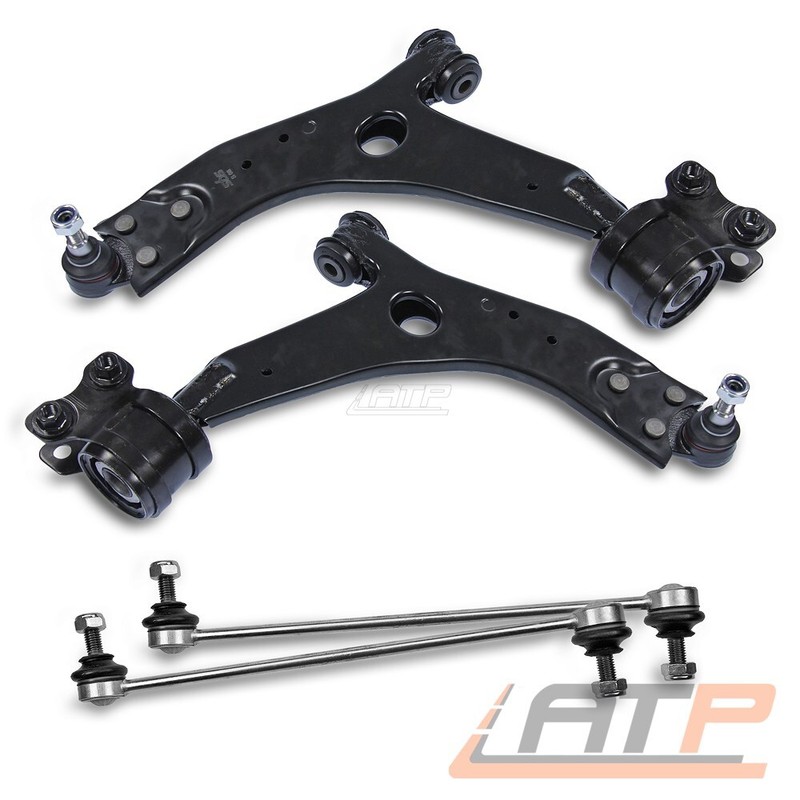 2x Querlenker + Koppelstangen Vorne FÃR Ford Focus 2 C-Max Volvo C30 C70 S40 V50