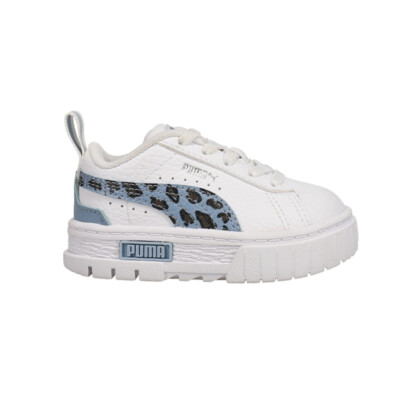 Puma Mayze Wild Leopard Platform  Toddler Girls White Sneakers Casual Shoes 3857