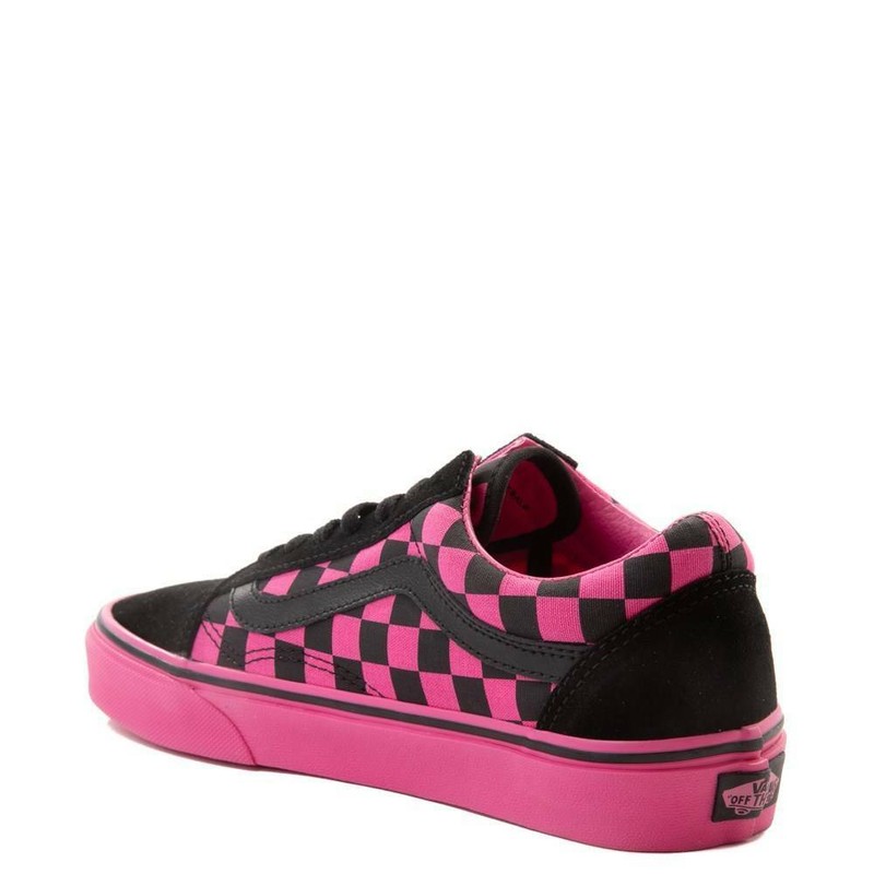 vans old skool chex skate shoe yellow