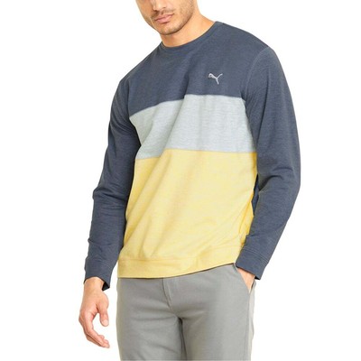 

Толстовка для гольфа Puma Cloudspun Colorblock с круглым вырезом мужская серая 53545803, Grey