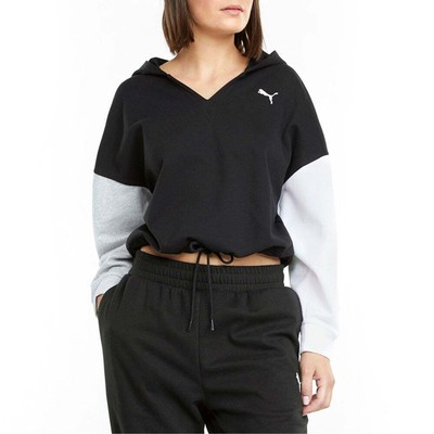 

Puma Modern Pullover Sports Hoodie Женская черная повседневная верхняя одежда 846868-01, Черный