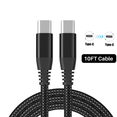 65W GaN Super Fast Charger PD Adapter Dual USB C Type C Cable For iPhone 15 Pro