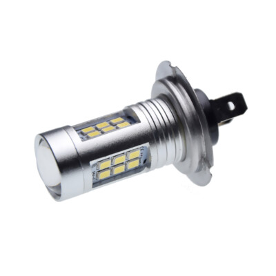 1X H7 21 LED Canbus Car Fog Lamp Tail Driving Headlight Bulb 6000K 12V-24V AC