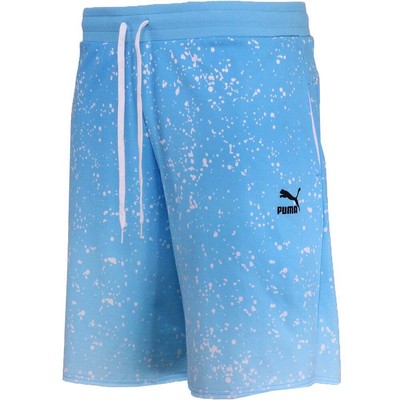 

Puma Airbrush Drawstring Shorts Мужские повседневные спортивные штаны размера  533366-01, Синий, Puma Airbrush Drawstring Shorts