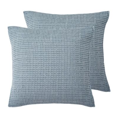 Mills Waffle Chambray Euro Sham 2pk - Levtex Home