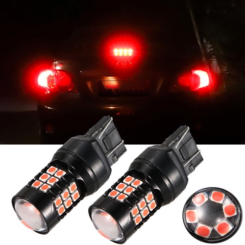 2pcs FOR Honda Civic Accord Red Strobe Flashing Brake Tail Light Blinking Lamp