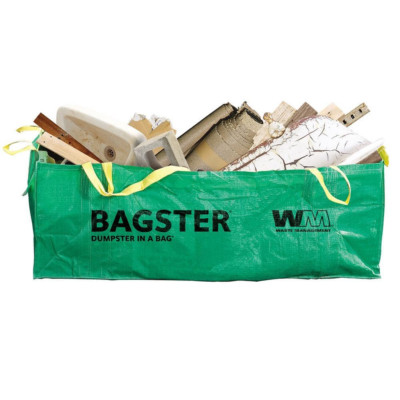 dumpster in a bag (holds up to 3,300 lb.)