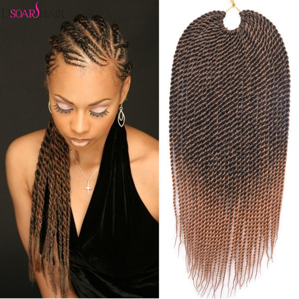 6packs 22 Ombre Kanekalon Senegalese Twist Braids Crochet Braids