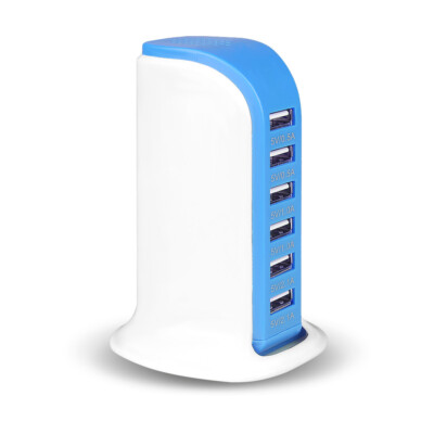 Multi 6 / 5 USB Port Charger Rapid Tower Charging Station Power Adapter 30W /20W