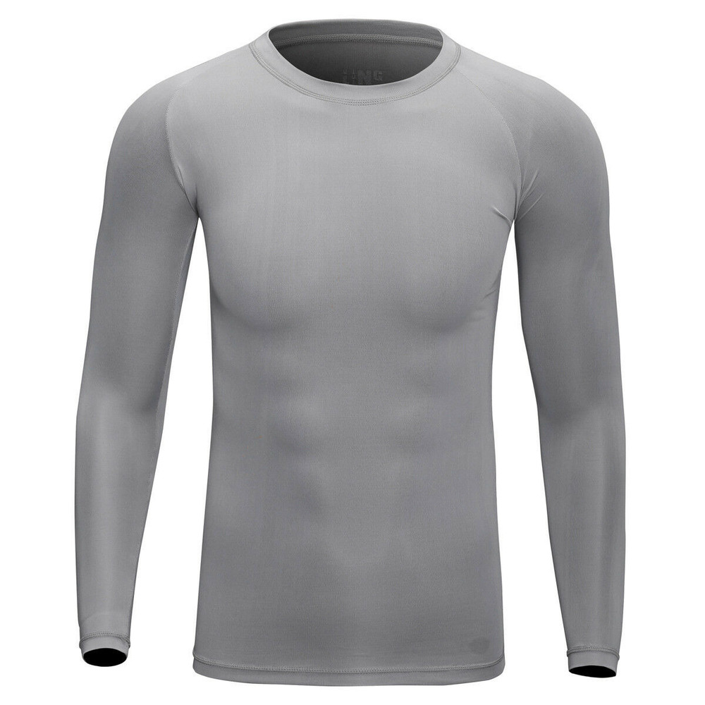 Men's Long Sleeve Thermal Underwear Johns Winter Warm Basic Crew Tops Shirt USA