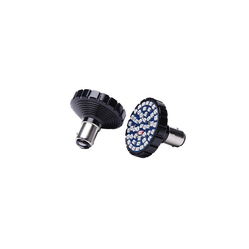 2x 1157 48 LED Red Turn Signal Tail Lights Bulb for Motorcycle Harley Davidson