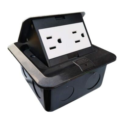 Floor Electrical Outlet Pop Up Kitchen Countertop Waterproof Sockets Pop Out Rec