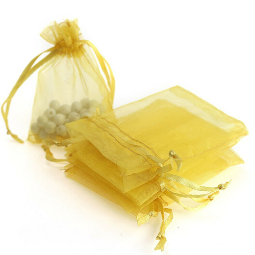 100/200pcs Organza Wedding Party Favor Gift Sheer Candy Bag Jewelry Pouches 3x4"