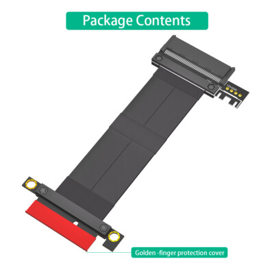 SFF-8639 (U.2) 180°to PCI-E 3.0 4X Ribbon Extender Cable for U.2 NVME SSD 