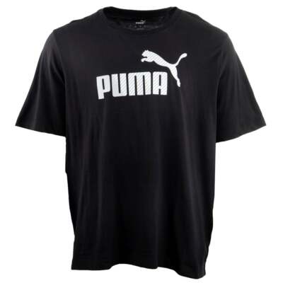 

Puma Linear Gradient Crew Neck Short Sleeve TShirt Big Tall Mens Black Casual To, Черный, Puma Linear Gradient Crew Neck Short Sleeve TShirt Big Tall