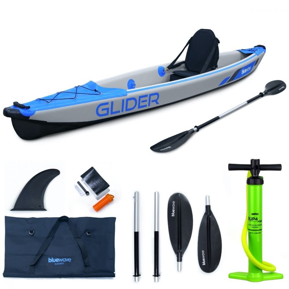 Glider DropStitch Single Inflatable Kayak / canoe + paddles in Ashby