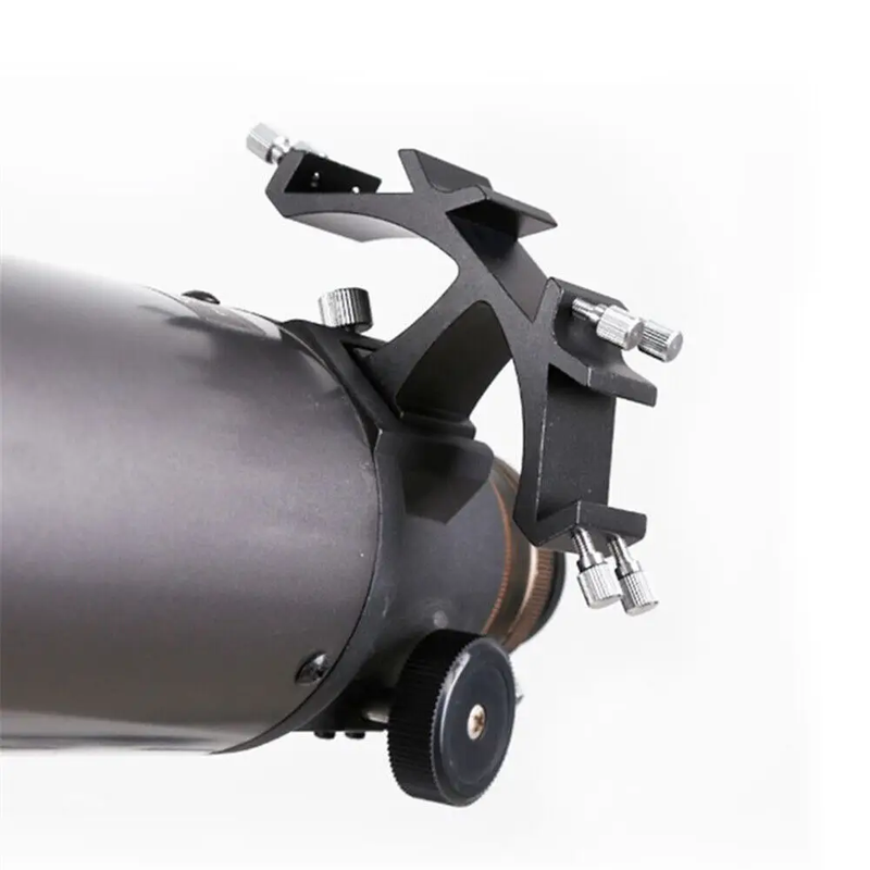 Tri-Finderscope Mount Bracket Guide Scope Base Compatible for Astronomical Teles