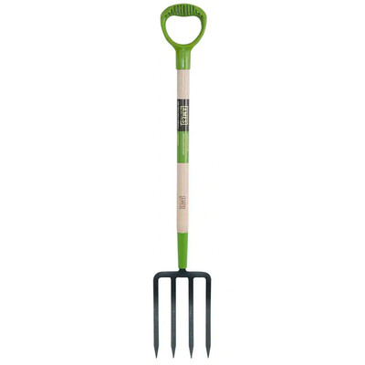 26 In. 4-Tine Forged Spading Garden Fork Outdoor Gardening Tool