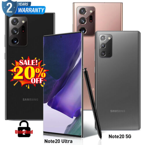 NEW SAMSUNG GALAXY NOTE 20 ULTRA 5G/ NOTE 20 5G 128GB/512GB FACTORY UNLOCKED | eBay NEW SAMSUNG GALAXY NOTE 20 ULTRA 5G/ NOTE 20 5G 128GB/512GB FACTORY UNLOCKED | eBay