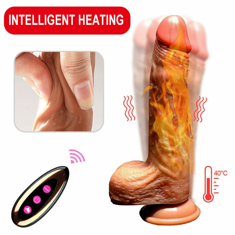 Realistic Wireless Control Vibrating Rotating Heated Multi Speed Suction Dildo  - Picture 5 of 8