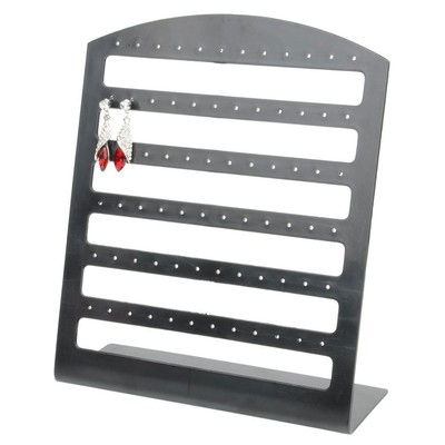 72 Holes Earrings Jewelry Display Rack Stand Holder Organizer Show Black New