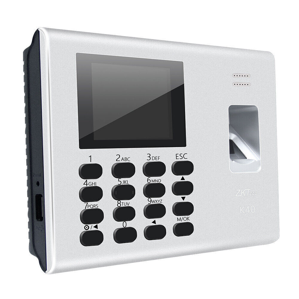 ZKTeco K40 Biometric Clock Fingerprint Business Employee Attendance Machine