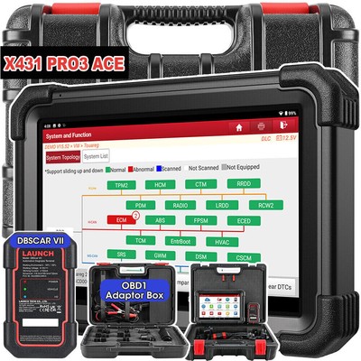LAUNCH X431 PRO3 ACE V+ PRO Bidirectional Key Coding Car Diagnostic Scanner Tool