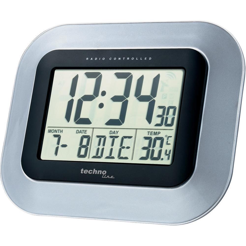 Wanduhr mit Zahlen gr/ün rechteckig digital Uhr Datum Temperatur Multi S IMC LED