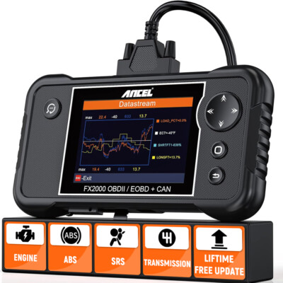 ANCEL FX2000 OBD2 Scanner Diagnostic Scan Tool Code Reader Car ABS SRS AT Engine