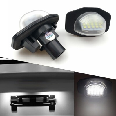 2x White 6000K 18-SMD LED License Plate Lights Lamps For 2008-2014 Scion xD xB