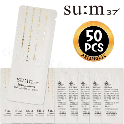 SU:M37 LosecSumma Elixir Lumiere Ampoule 1ml x 50pcs (50ml) Sample Sum37 Newest