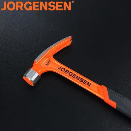 Jorgensen Framing Hammer 20oz Straight Rip Claw Hammer With Shock Reduction Grip