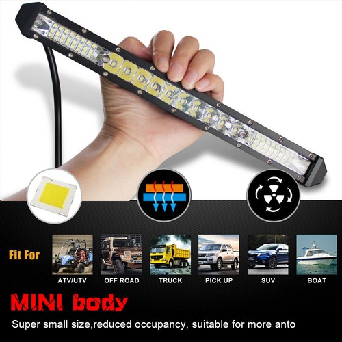 NEW 10'' Slim LED Light Bar Spot Flood Combo Work Offroad SUV Driving ATV UTV