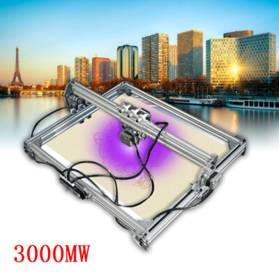 Blue CNC Laser Engraving Machine 2Axis Cutter 650x650mmDIY Engraver lazer 3000MW