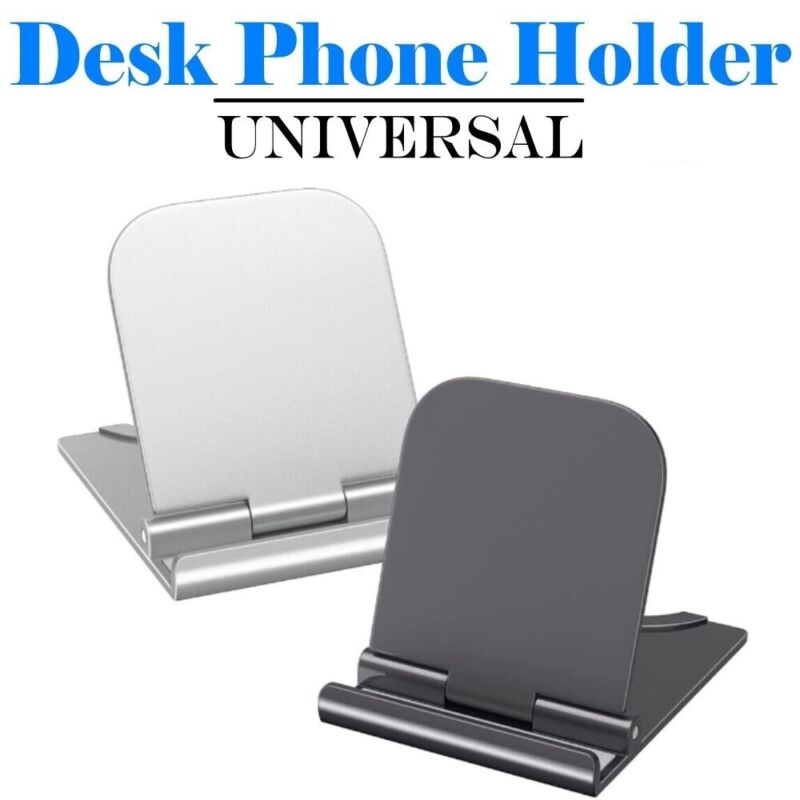 Cell Phone Stand Foldable Desk Holder Mount Dock Cradle for Samsung iPhone iPad