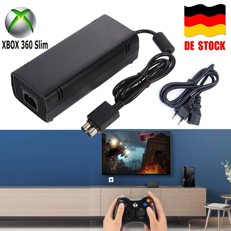 Netzteil Brick Ladegerät Für Xbox 360 Slim Konsole 135W Netzadapter Ladekabel DE